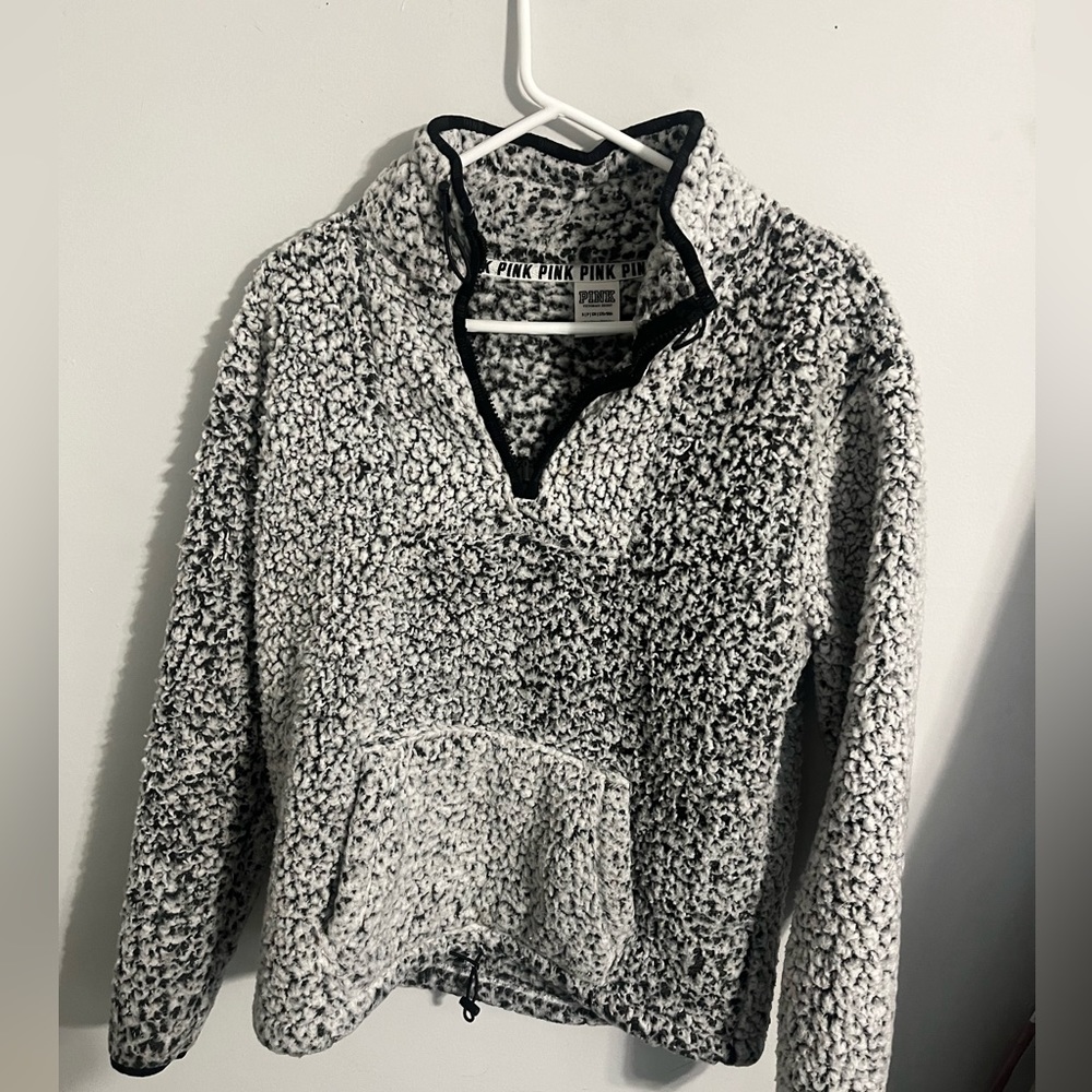 Pink/Victoria secret Sherpa quarter zip